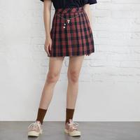 小熊学院风百褶裙短裙女高腰A字裙女