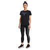 安德玛 官方UA 女士Project Rock强森半袖跑步健身训练运动短袖T恤
