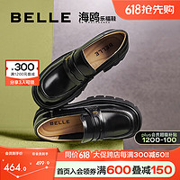 BeLLE 百丽 学院风乐福鞋女24春季时尚单鞋A5W1DAA4 黑色 36