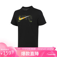 NIKE耐克男子短袖IYKYK TEE运动服FV8391-010黑色 M码