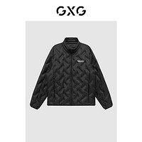 GXG 男裝商場同款運動周末系列黑色羽絨服2022年冬季新品