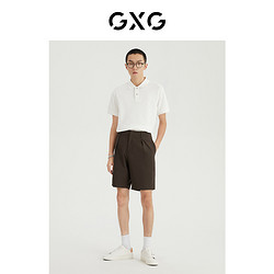 GXG 男装 2022年夏季新品商场同款都市通勤系列翻领短袖POLO衫