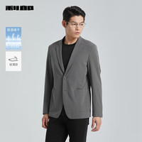 利郎吸湿速干空调服西服男外套轻薄款24夏季西装上衣 灰色 185/96A 