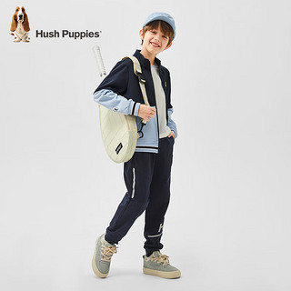 暇步士（Hush Puppies）童装男童2024春季新款儿童梭织长裤