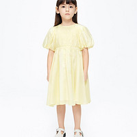 Little MO&CO. 童装夏装新款女童泡泡袖短袖公主风连衣裙