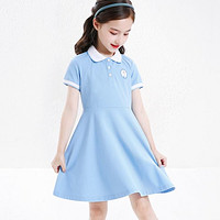Disney 迪士尼 女童连衣裙新款2024夏儿童POLO裙子夏装