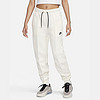 NIKE 耐克 Sportswear Tech Fleece 纯色系带束脚休闲针织运动裤 女款 白色