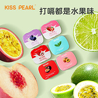 88VIP：KISS PEARL kisspearl无糖薄荷糖果水果味香口清新口气小盒便携随身带14g*3盒