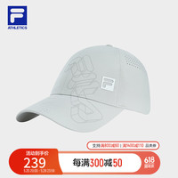 FILA 斐乐官方情侣款棒球帽2024夏新款健身运动帽子遮阳帽鸭舌帽 XS