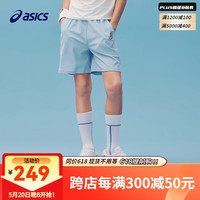 asics亚瑟士童装2024年夏儿童运动短裤凉感舒适休闲百搭裤子 38天蓝色 150cm