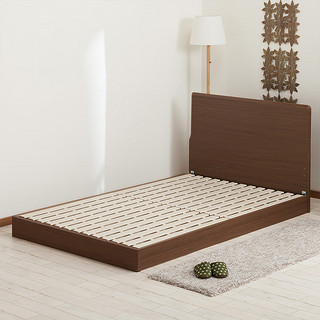 NITORI宜得利家居 家具 家用日式现代简约小户型卧室床美丽莎CN3 中棕色 大双人床