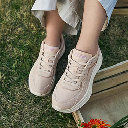 SKECHERS 斯凯奇 夏季增高女款舒适透气休闲运动鞋女鞋轻质跑步鞋