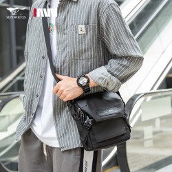septwolves七匹狼单肩包男士2024新款时尚潮流斜挎包男款简约小背包