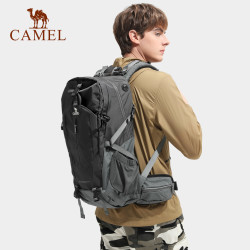 camel骆驼户外登山包双肩包大容量便携露营徒步背包男女防泼耐磨书包