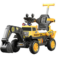 儿童挖掘机玩具车可坐人男孩遥控电动挖土机可坐大型号工程车勾机
