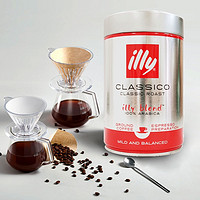 illy 意利 咖啡粉250g罐装意大利进口中深度烘焙手冲阿拉比卡咖啡豆