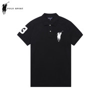 POLO SPORT 短袖POLO衫男夏季新款翻领半袖大马标打底衫上衣服男装 黑色AF4P22200982 M