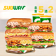  SUBWAY 赛百味 轻盈搭子双人餐（2份三明治+2份饮料）　