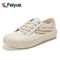 Feiyue. 飞跃 feiyue/飞跃官方复古简约饼干鞋春季款女生平底板鞋百搭休闲鞋433