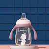 JTOSEN 吉田久森 奶瓶ppsu防胀气耐摔新生婴儿6-12个月1以上奶瓶一岁以上婴儿奶瓶 210ml蔷薇紫鸭嘴杯