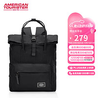 美旅 箱包艾米同款休闲男女双肩包ins书包背包多功能电脑包24G黑色