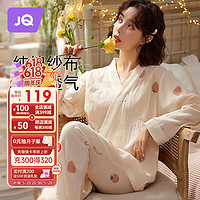 Joyncleon 婧麒 月子服夏薄款孕妇哺乳睡衣产后外出棉纱布透气不闷热 XL jyz1774