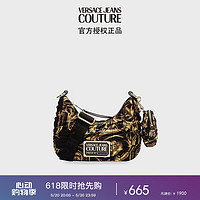 VERSACE 范思哲 Jeans Couture女士Garland单肩斜跨包 黑色礼物