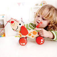 88VIP：Hape 拖拉车宝宝智力木质多功能积木宝宝学步牵绳手拉儿童益智玩具