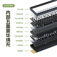 WEIKAV 維咖 lucky65客制化機械鍵盤成品鋁坨坨RGB無線藍牙三模鍵盤
