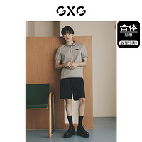 【索羅娜涼感】GXG男裝基礎商務短袖polo衫男士翻領短袖t恤保羅衫