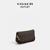 COACH 蔻驰 奥莱女士经典标志老花NOLITA 19号手袋单肩手提包小号