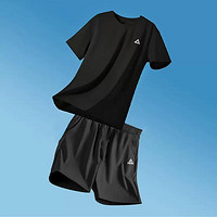PEAK 匹克 男健身套装运动跑步训练打球短袖宽松速干舒适短裤