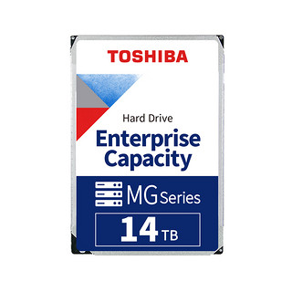 TOSHIBA 东芝 14TB 企业级 3.5英寸 SATA机械硬盘 垂直式CMR MG07ACA14TE