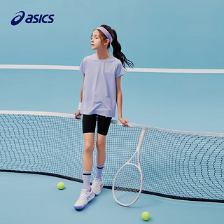 asics/亚瑟士童装2024年女童夏轻薄柔软高弹运动打底裤瑜伽裤 001黑色 150cm