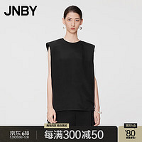 JNBY24夏衬衣宽松无袖圆领5O5213280 001/本黑 XS