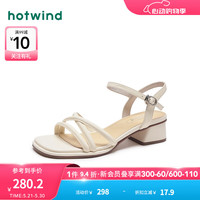 热风 hotwind【商场同款】罗马凉鞋复古时尚个性简约百搭2024年夏季新款女士 0