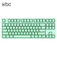 ikbc 游戏键盘机械键盘办公键盘有线无线电竞cherry轴 W200 绿色 无线 红轴
