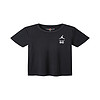 Jordan 耐克童装男女童短袖T恤2022夏季儿童短T上衣 B679正黑色 140