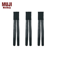 無印良品 MUJI 無印良品 女式柔软型17D3双装长筒袜连裤袜打底袜女春季丝袜DGC12A4S