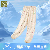 拉比童装儿童防蚊裤女童裤子夏装中大童薄款长裤运动裤夏季新款