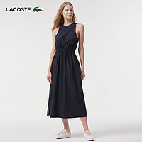 LACOSTE法国鳄鱼女士24夏季气质优雅收腰无袖连衣裙|EF6920 HDE/藏青色 34 /155