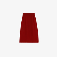 Basic House/百家好JX高腰时尚女装半身裙B0624H5D332半身毛呢裙