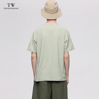 Teenie Weenie Men小熊男装白色T恤男2024夏季休闲t恤圆领短袖