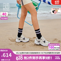 莱尔斯丹 5M32301 方头系带厚底休闲女单鞋