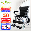 长寿泉 轻便折叠轮椅车老年人孕妇病人手动小轮旅行轮椅碳钢手推轮椅老人助行手推车