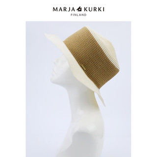 玛丽亚古琦 MARJA KURKI玛丽亚.古琦遮阳帽女户外太阳帽 春夏防晒帽透气草帽 干干帽 米色