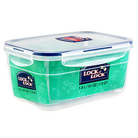 LOCK&LOCK; 塑料保鲜盒上班族带饭盒便当餐盒水果盒冰箱储物盒食品收纳盒 长方形1.8L