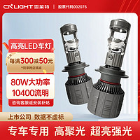 Cnlight 雪莱特 T系列透镜LED大灯汽车强光H4H11H7自带摩托车灯泡远近一体 H4 T系列