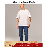 Abercrombie & Fitch 男装 美式复古潮流日常休闲百搭水洗宽松运动牛仔裤 326175-1 中度水洗 M (180/80A)