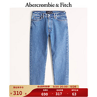 Abercrombie & Fitch 男装 90年代风经典通勤休闲复古直筒舒适水洗牛仔裤 321514-1 蓝色 30/32 (180/76A)